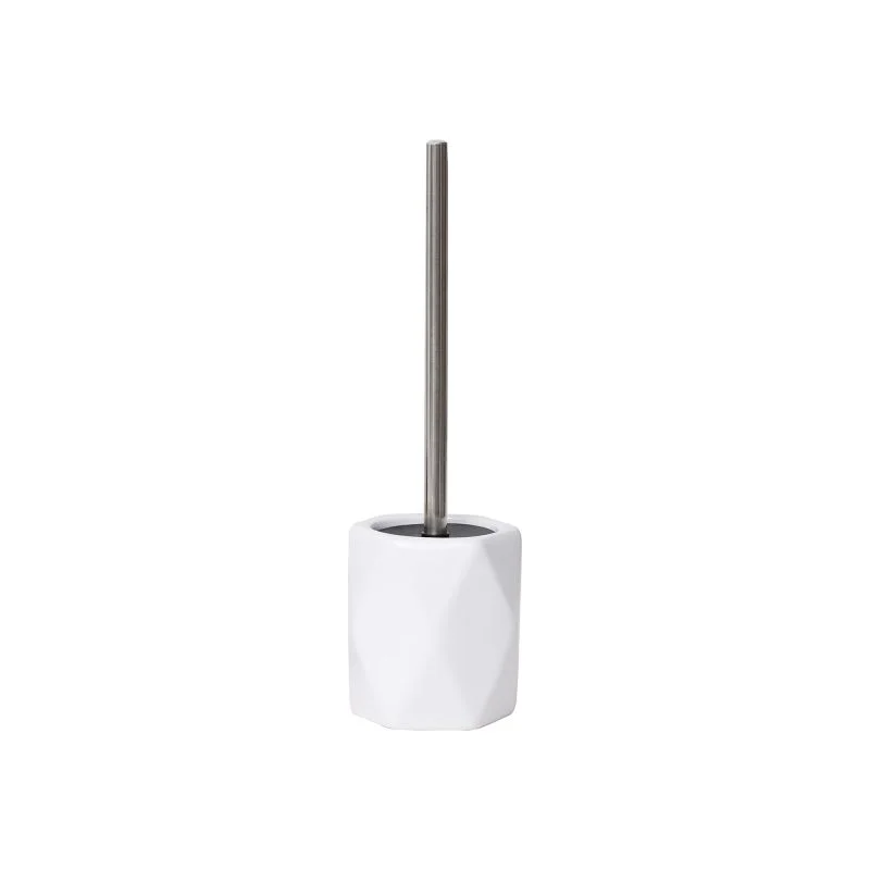Perie WC din ceramica, alb, model Diamond,11x37 cm