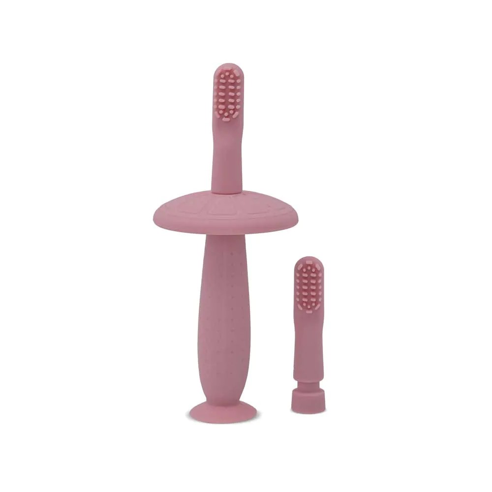 Periuta de dinti cu protectie Lorelli Baby Care Training 6 luni + Roz - poza 1