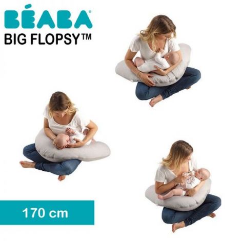 Perna gravida Beaba Big Flopsy 170 cm, husa jerse Jungle - poza 3