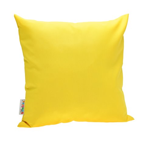 Perna moale galbena 40 x 40 x 12 cm, gradinita, sala relaxare, decor - poza 1