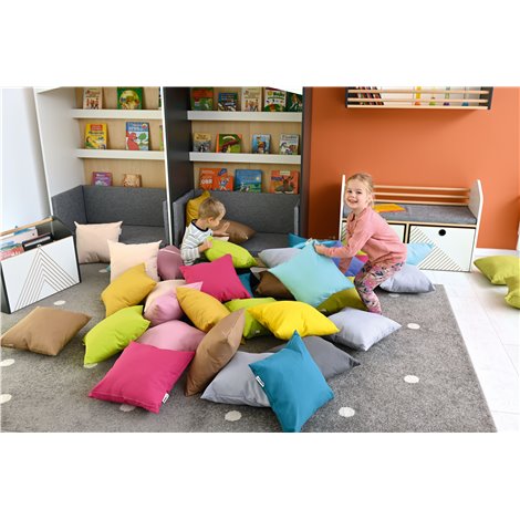 Perna moale verde lime 40 x 40 x 12 cm, gradinita, sala relaxare, decor - poza 5