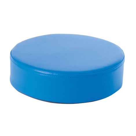 Perna puf rotunda albastra, 30 x 8 cm, din spuma densa, cu baza antiderapanta, pentru uz didactic - poza 1