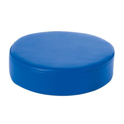 Perna puf rotunda albastru inchis, 30 x 8 cm, din spuma densa, cu baza antiderapanta, pentru uz didactic - poza 1