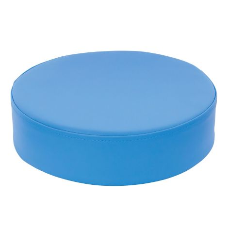 Perna puf rotunda bleu, 30 x 8 cm, din spuma densa, cu baza antiderapanta, pentru uz didactic - poza 1