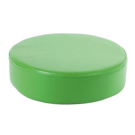 Perna puf rotunda verde, 30 x 8 cm, din spuma densa, cu baza antiderapanta, pentru uz didactic - poza 1