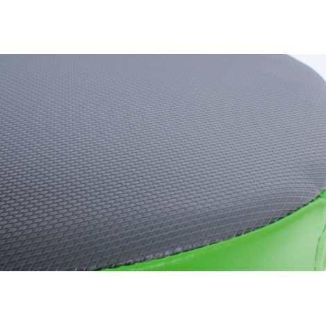 Perna puf rotunda verde, 30 x 8 cm, din spuma densa, cu baza antiderapanta, pentru uz didactic - poza 3