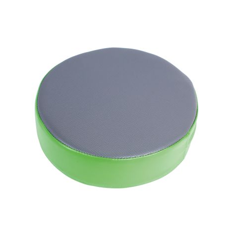 Perna puf rotunda verde, 30 x 8 cm, din spuma densa, cu baza antiderapanta, pentru uz didactic - poza 4