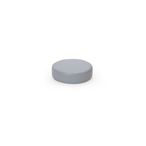 Perna puf rotunda verde deschis, 30 x 8 cm, din spuma densa antideformare, cu baza antiderapanta, pentru uz didactic - poza 1