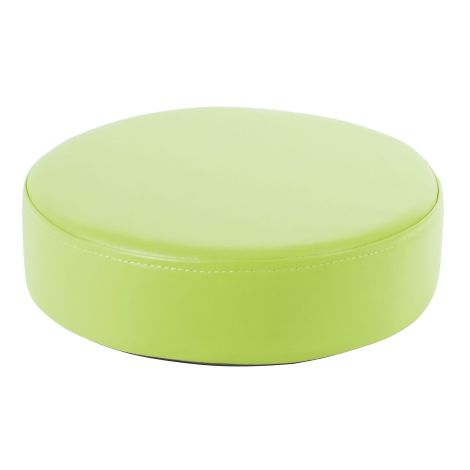 Perna puf rotunda verde lime, 30 x 8 cm, din spuma densa, cu baza antiderapanta, pentru uz didactic - poza 1