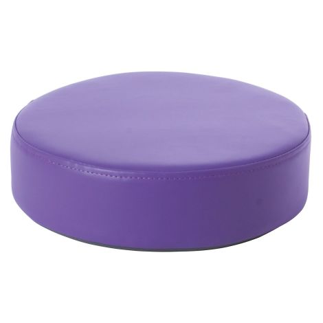 Perna puf rotunda, violet, 30 x 8 cm, din spuma densa, cu baza antiderapanta, pentru uz didactic - poza 1