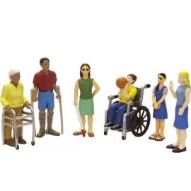 Persoane cu handicap set de 6 figurine - Miniland - poza 1