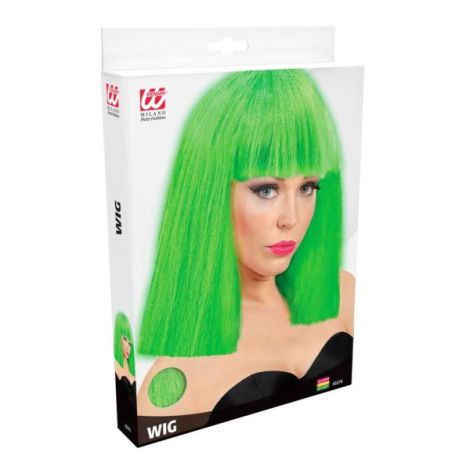 Peruca bob lung verde - poza 2