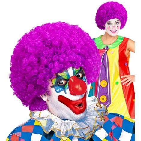 Peruca clown mov - poza 3