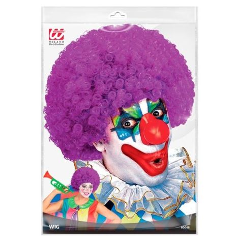 Peruca clown mov - poza 4