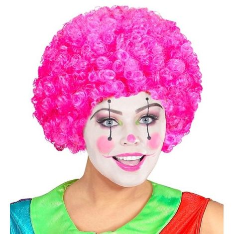 Peruca clown roz - poza 2