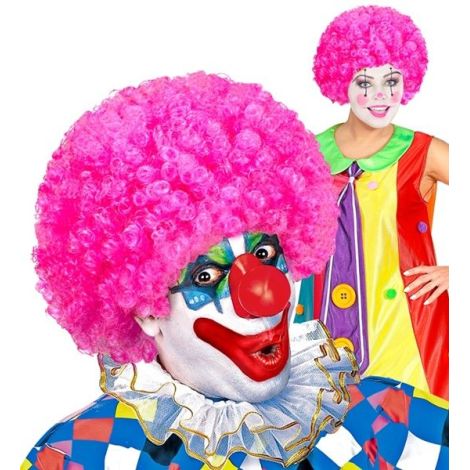 Peruca clown roz - poza 3