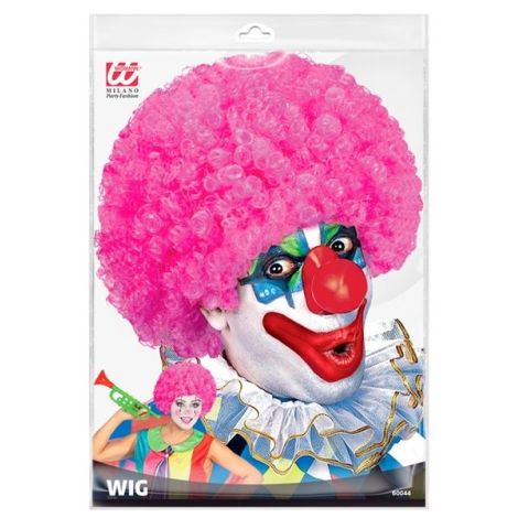 Peruca clown roz - poza 4