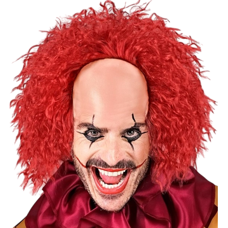 Peruca creepy clown vintage - poza 2