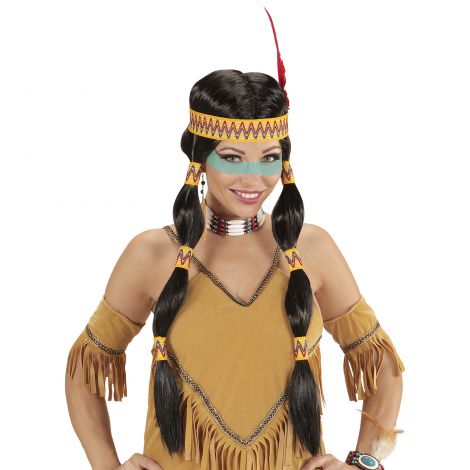 Peruca indian cu bentita - poza 1