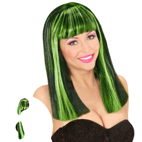 Peruca neon verde - poza 1