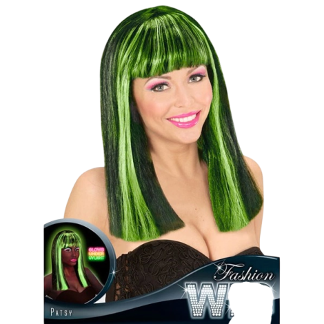 Peruca neon verde - poza 3
