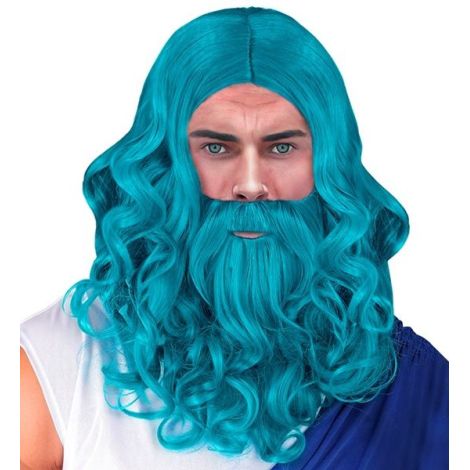 Peruca poseidon albastra - poza 2
