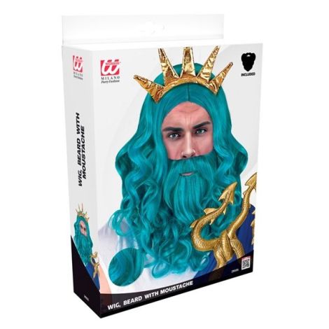 Peruca poseidon albastra - poza 3