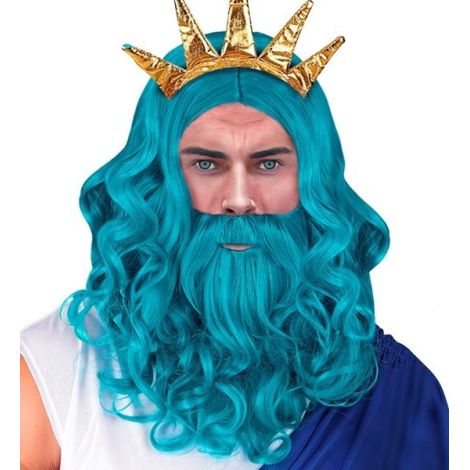 Peruca poseidon albastra - poza 4