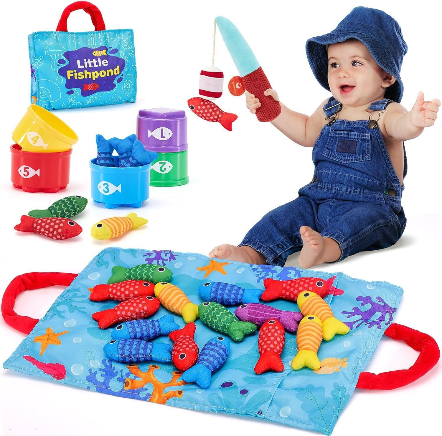 Pescuit cu magnet pentru copii - Jucarie interactiva multicolora