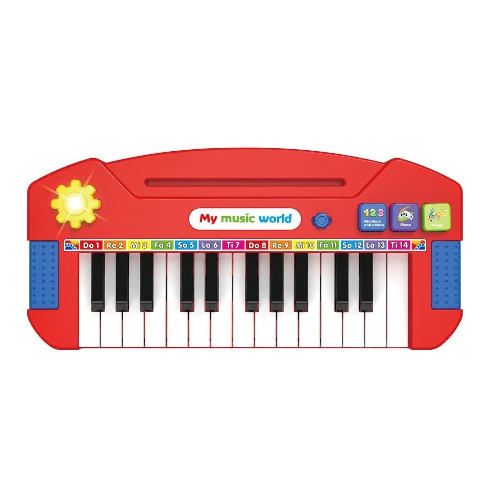 Pian de jucarie cu 24 clape si melodii My Music World - poza 1