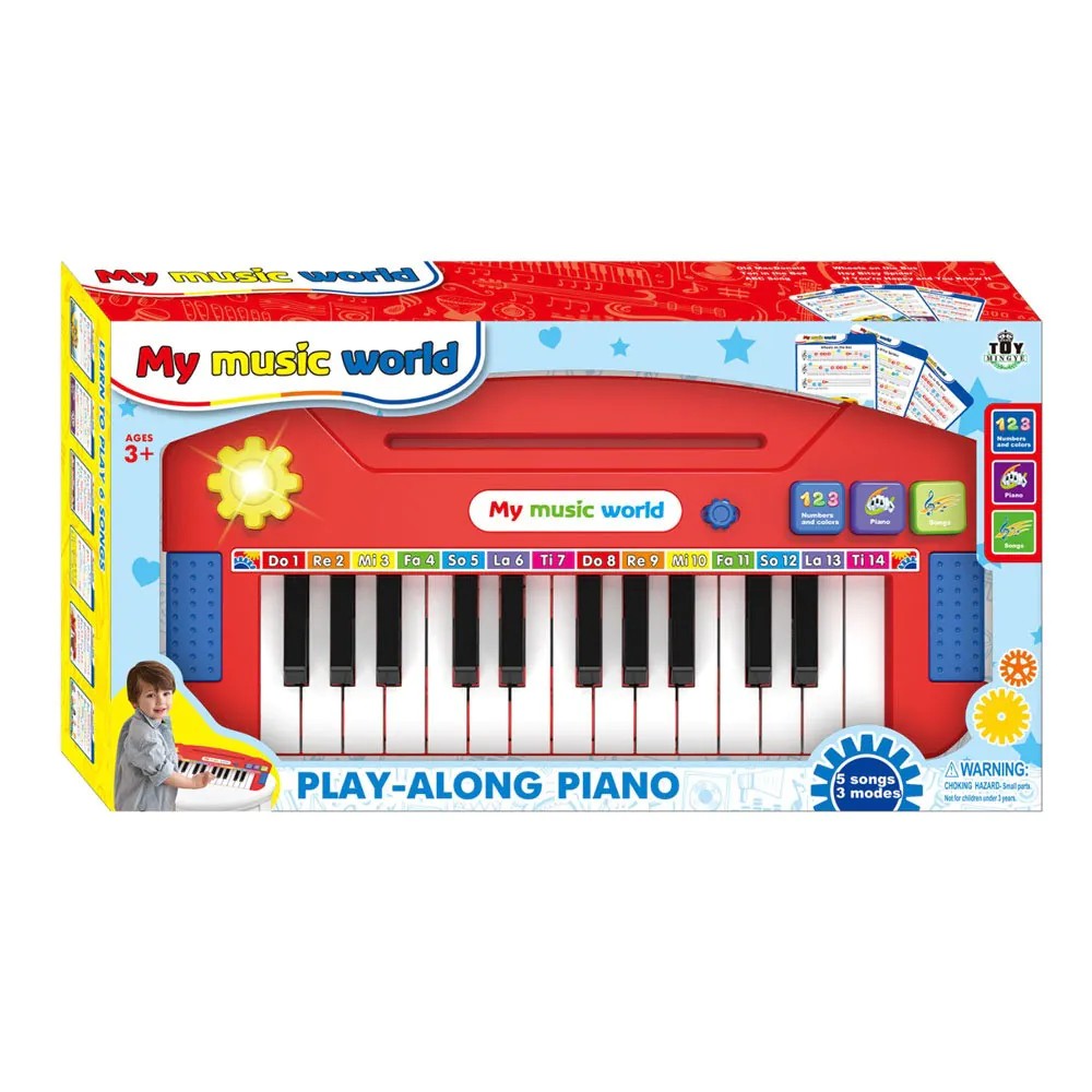 Pian de jucarie cu 24 clape si melodii My Music World - poza 2