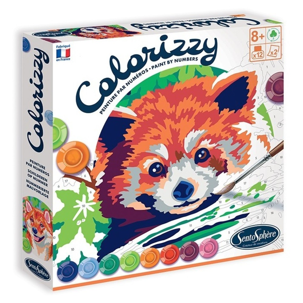 Pictura pe numere Colorizzy Panda rosuShiba