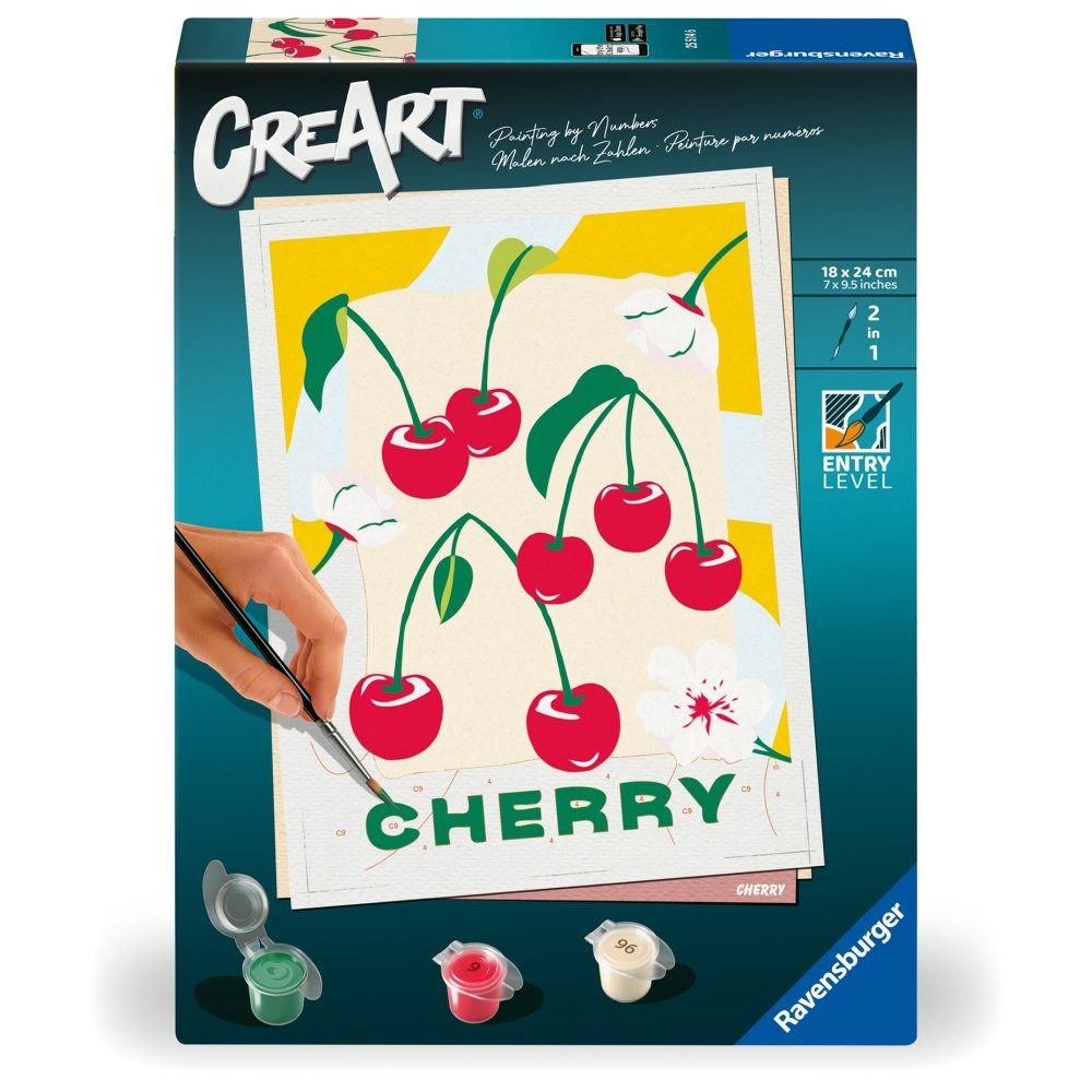 Pictura pe numere pentru adulti Ravensburger CreArt Cirese - poza 1