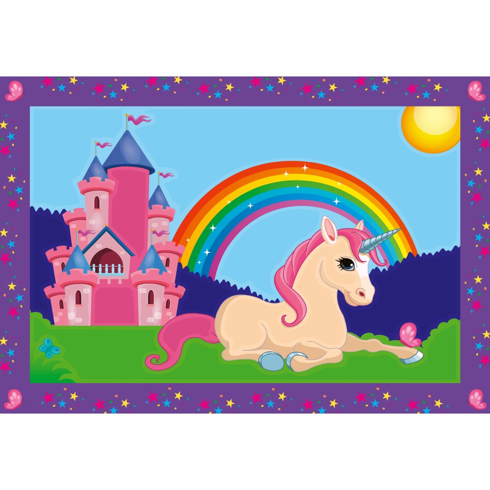 Pictura pe numere pentru copii Ravensburger CreArt 2 sabloane cu unicorni magici - poza 3