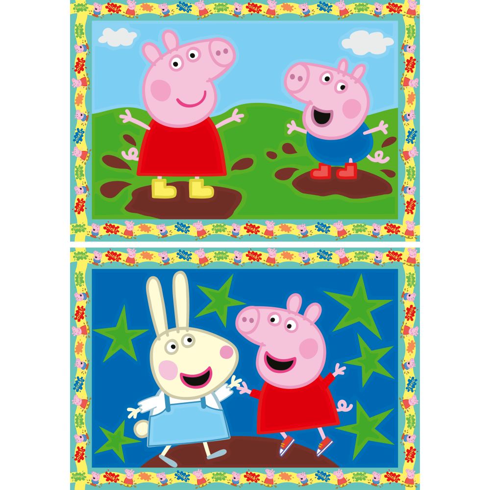 Pictura pe numere pentru copii Ravensburger CreArt 2 sabloane Peppa Pig - poza 3