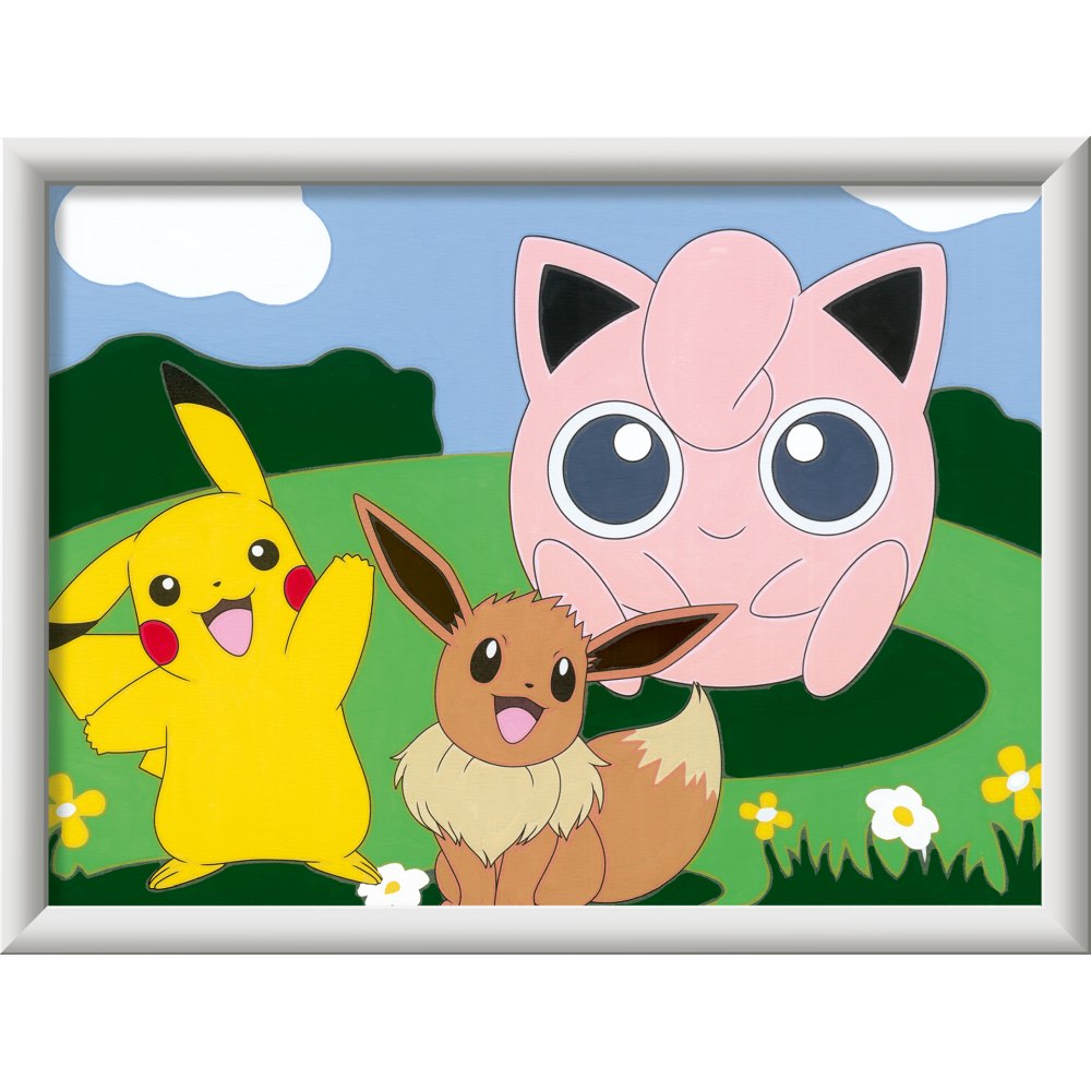 Pictura pe numere pentru copii Ravensburger CreArt Personaje Pokemon - poza 3