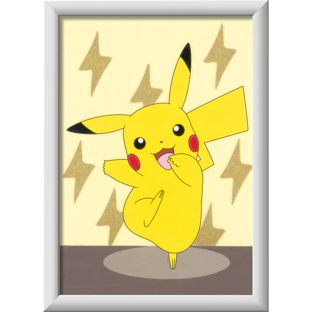 Pictura pe numere pentru copii Ravensburger CreArt Pikachu - poza 3