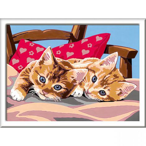 Pictura pe numere - pisicute 28938 Ravensburger - poza 2