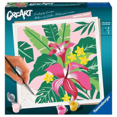 Pictura pe numere plante tropicale - poza 2