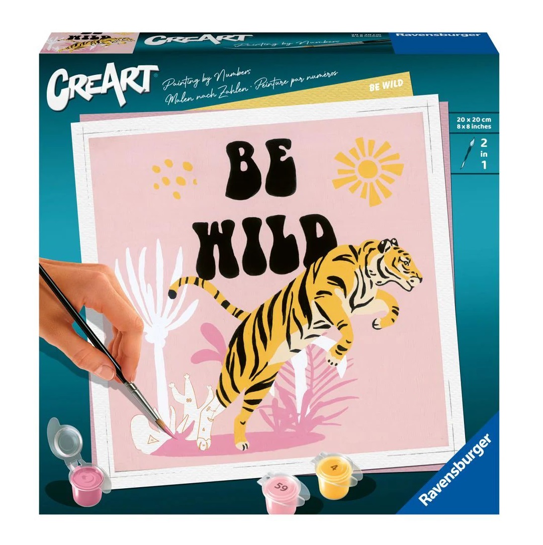 Pictura pe numere Ravensburger Creart Tigru Be Wild RVSPBN23665 - poza 1
