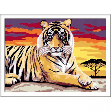 Pictura pe numere - tigru 28937 Ravensburger - poza 2