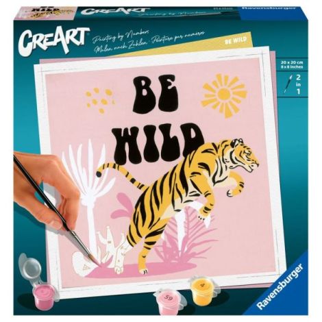 Pictura pe numere tigru Be Wild - poza 2