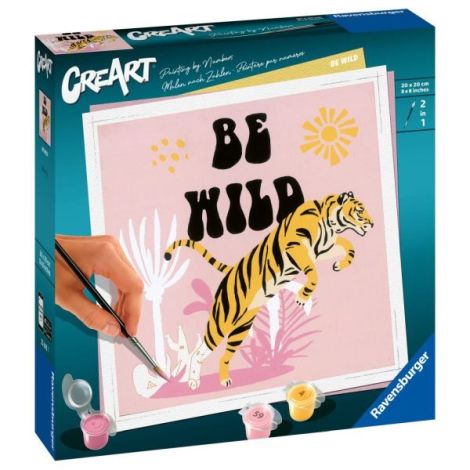Pictura pe numere tigru Be Wild - poza 3