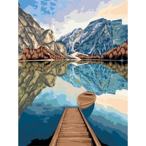 Pictura pe numere vedere la lac - poza 1