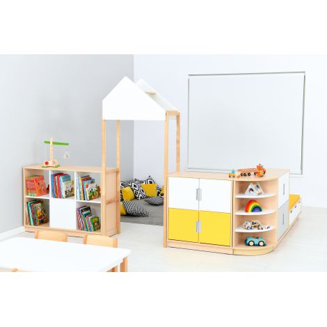 Piesa decor Acoperis ingust Quadro alb - poza 2