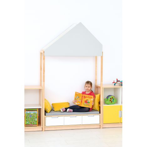 Piesa decor Acoperis lat Quadro gri - poza 2