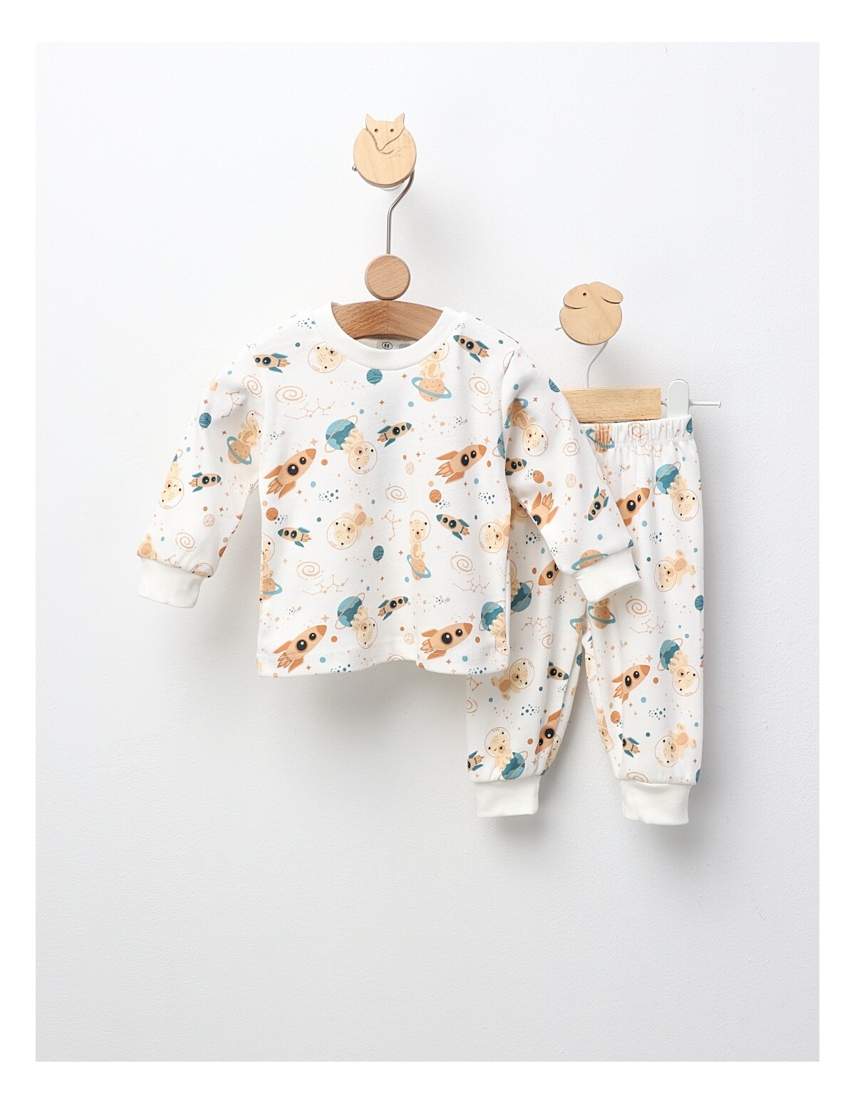 Pijama Baby, Space Rocket, model alb