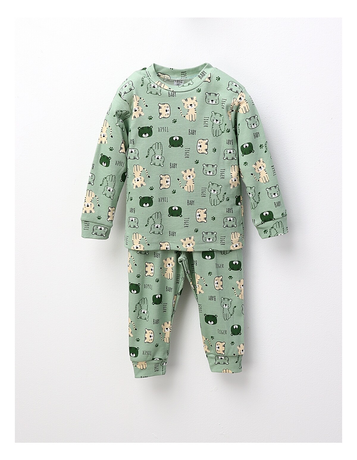 Pijama Baby Tiger, model verde