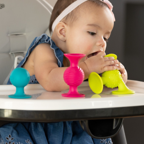 pipSquigz , Set 3 jucarii senzoriale cu ventuze pentru bebelusi - poza 3