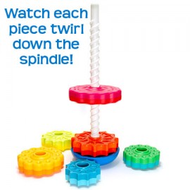Piramida cu rotite pentru bebelusi - Fat Brain Toys - poza 3